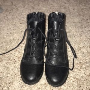 Black ankle boots